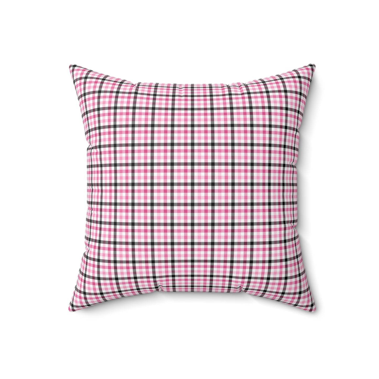Chic Plaid Square Pillow, Cozy Home Decor, Modern Accent Cushion, Gift for Her, Spring Decor, Decorative Throw Pillow, Cottagecore