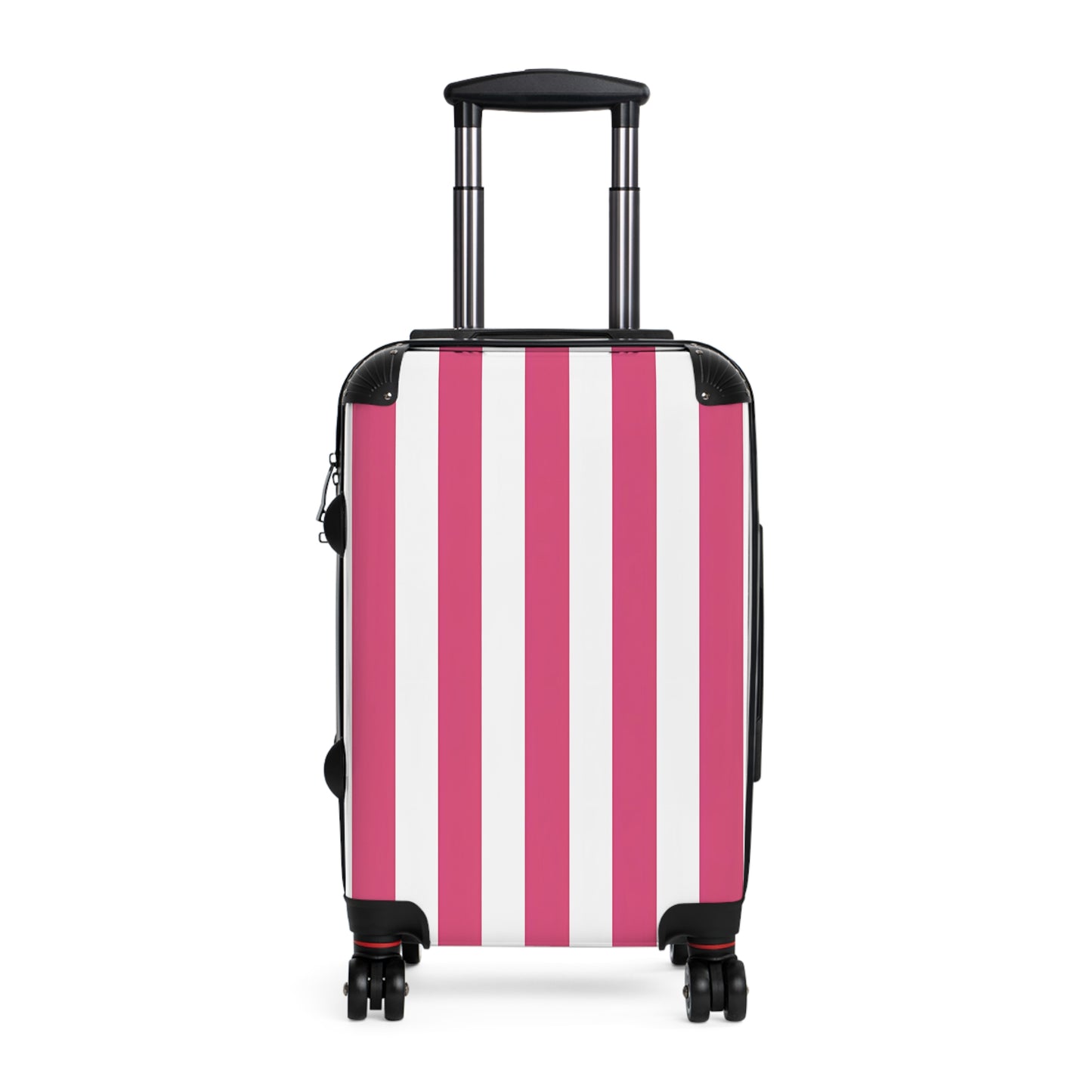 Pink Vertical Stripes Suitcase | Luggage , Travel Accessory