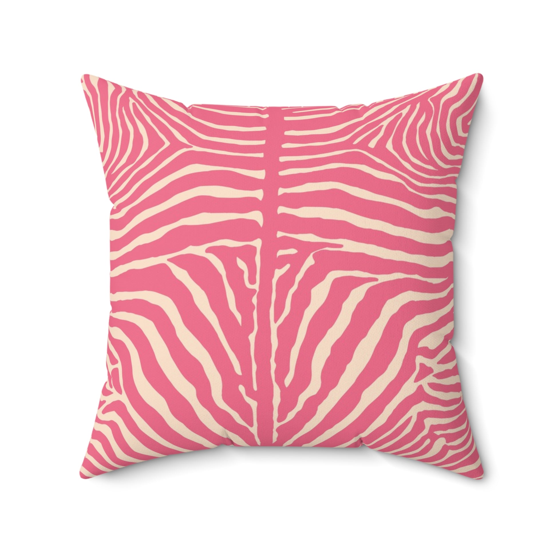 Chic Pink Zebra Print Pillow, Throw Pillow, Home Decor, Modern Bedroom Accent, Gift for Animal Lovers, Summer Vibes - LOLA VEGAS ART