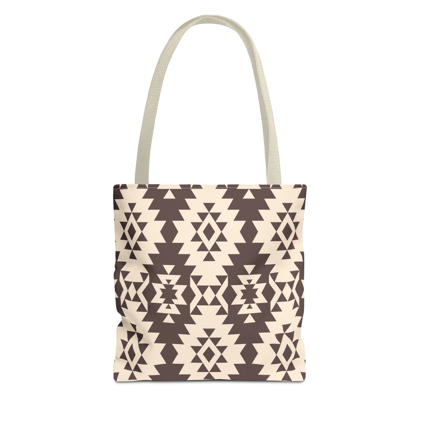 Chic Brown Geometric Tote Bag, Ethnic Pattern Bag, Eco-Friendly Shopping Bag, Boho Style Carryall, Trendy Gift , Southwestern Pattern Bag