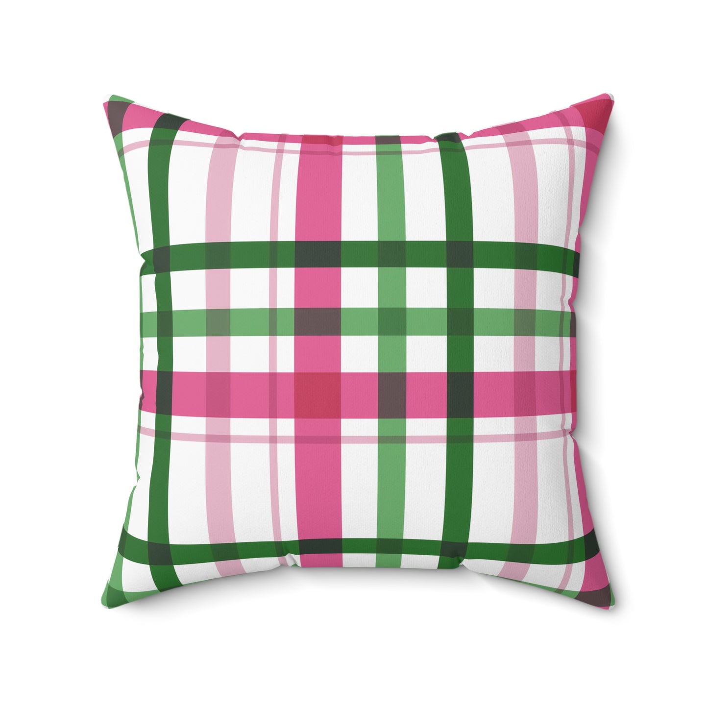 Summer Throw Pillow, Coastal Home Decor, Preppy Home Decor, Plaid Decorative Cushion, Gift for Friends