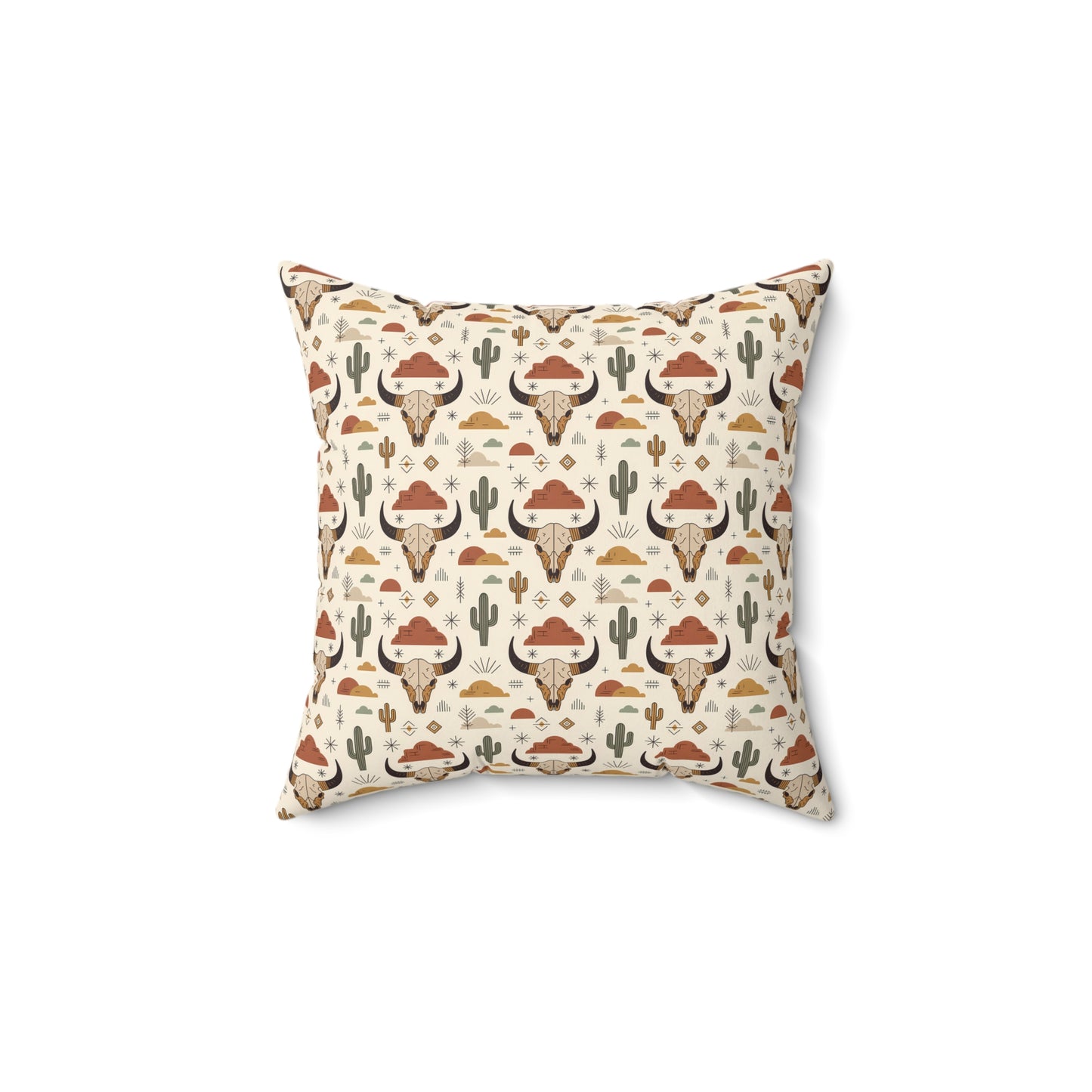 Desert Adventure Pillow - Cozy Square Cushion with Cactus, Perfect for Home Decor, Unique Gift for Nature Lovers, Southwest Style - LOLA VEGAS ART