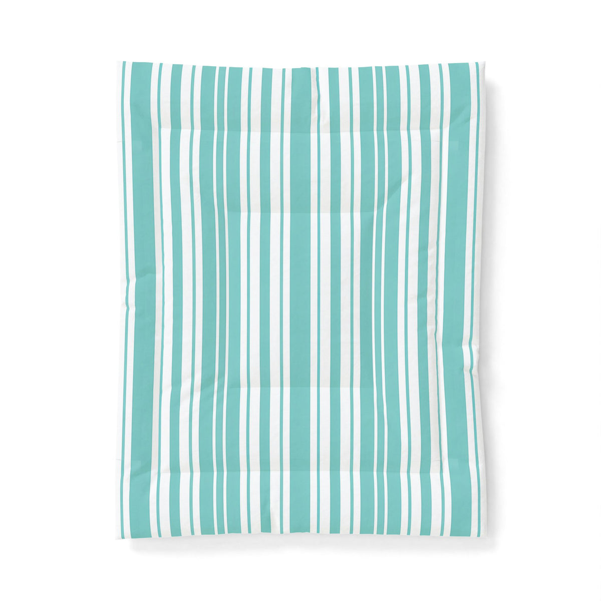 Aqua Vertical Stripes Comforter | Teal White Striped Comforter