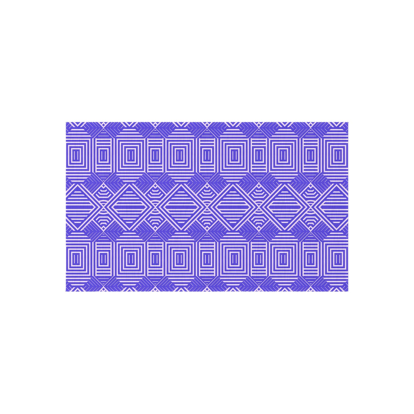 Purple and White Stylish Outdoor/Indoor Rug for Patio Decor, Boho Chic Deck Mat, Versatile Area Rug, Summer Gatherings, Garden Party Decor - LOLA VEGAS ART
