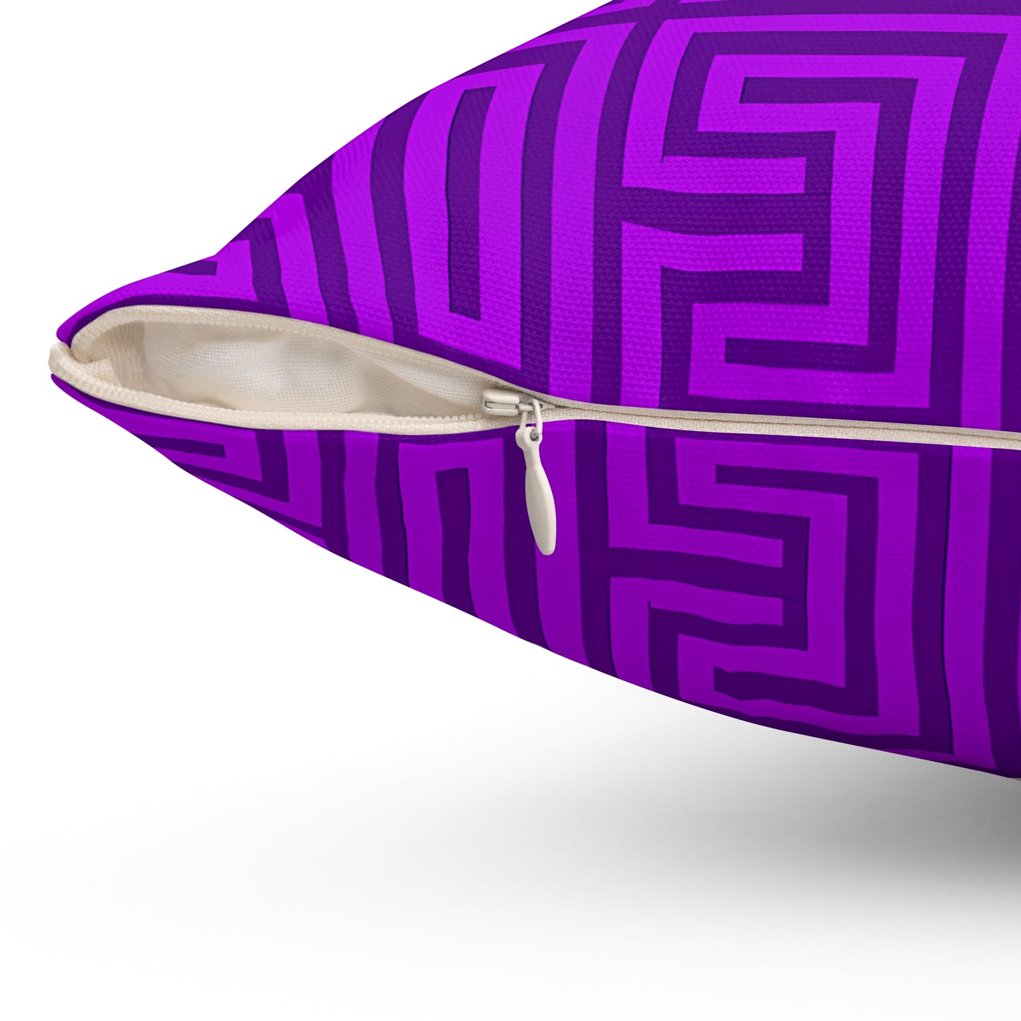 Modern Geometric Purple Pillow, Decorative Throw Cushion, Home Decor Accent, Stylish Couch Pillow, Gift for Housewarming, Unique [...] - LOLA VEGAS ART