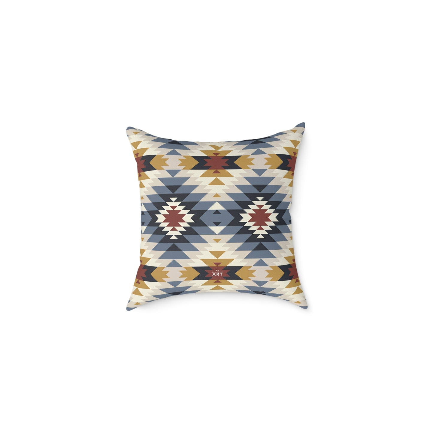 Southwestern Aztec Geometric Square Pillow | Canvas Pillow