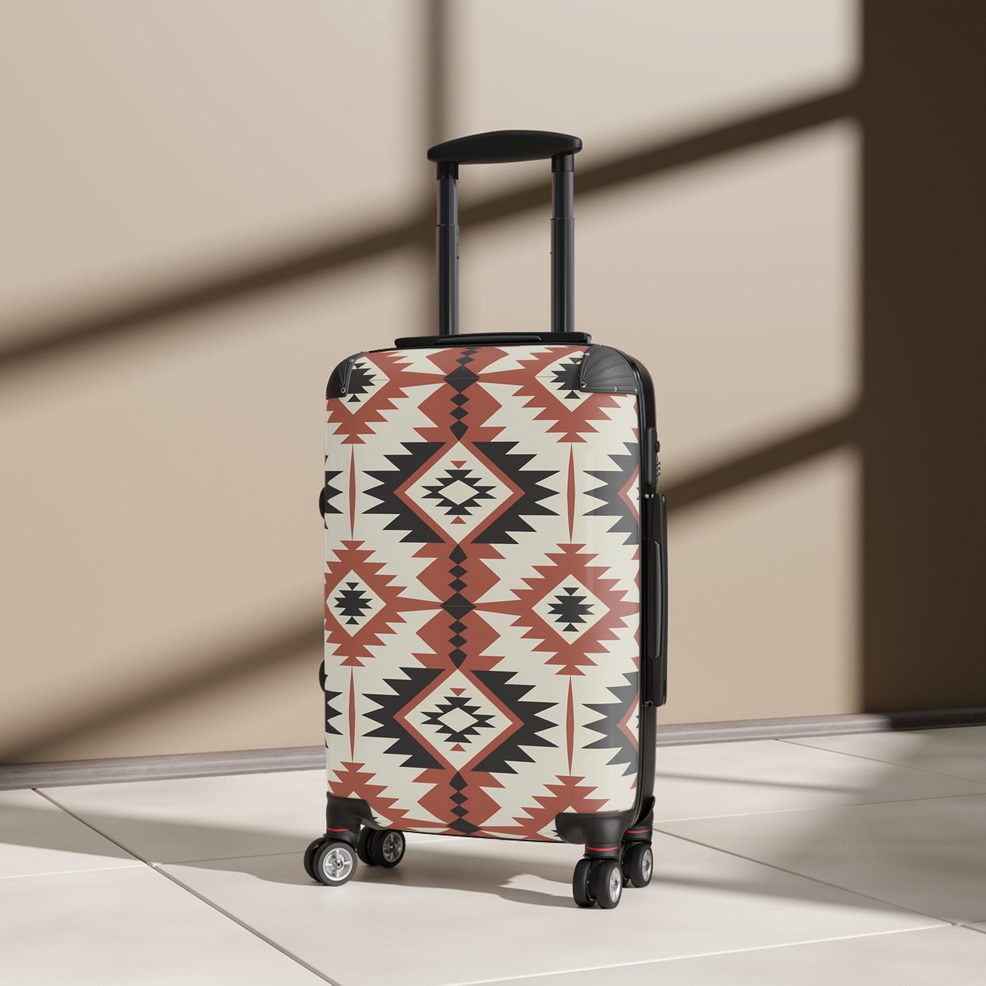 Bohemian Patterned Suitcase, Travel Luggage, Unique Gift for Travelers, Vacation Gear, Stylish Rolling Bag, Adventure Ready - LOLA VEGAS ART
