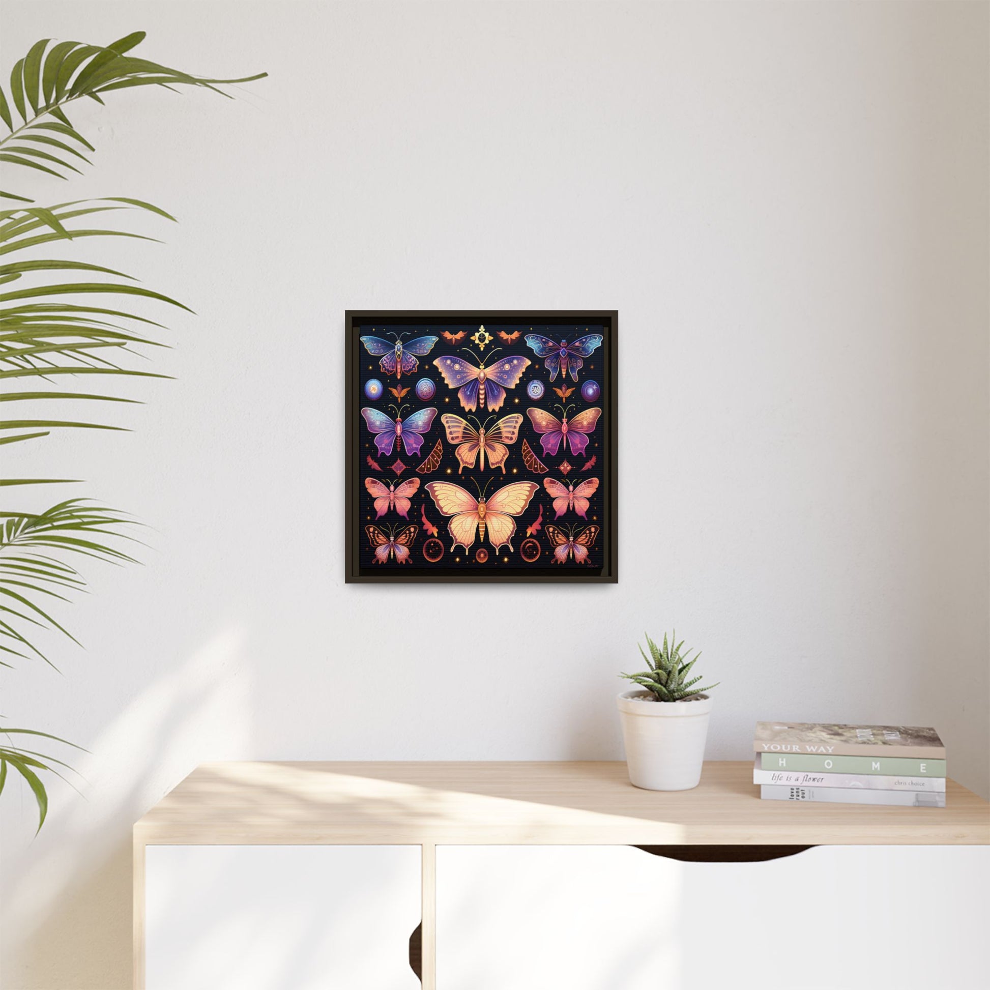 Colorful Butterfly Art Print, Framed Wall Decor, Butterfly Lover Gift, Nature Wall Art, Feminine Home Decor, Unique Birthday Gift - LOLA VEGAS ART