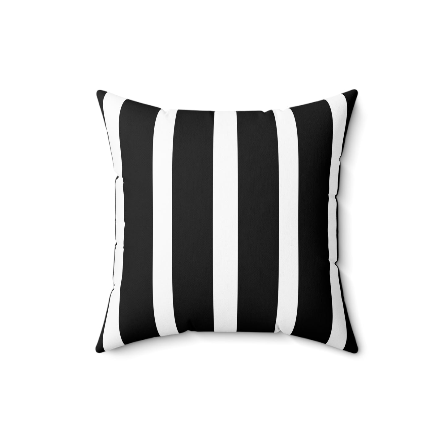 Hollywood Regency Spun Polyester Square Pillow - Black and White Striped Classy Decor, Elegant Cushion Cover, Modern Home Accent, Stylish