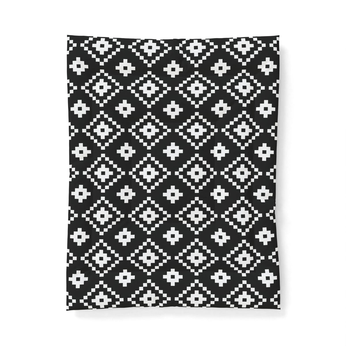 Black White Aztec Geometric Cotton Comforter
