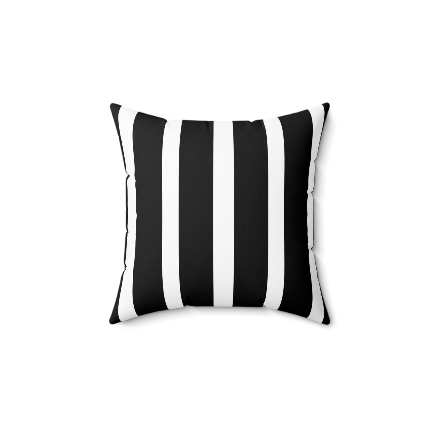 Hollywood Regency Spun Polyester Square Pillow - Black and White Striped Classy Decor, Elegant Cushion Cover, Modern Home Accent, Stylish