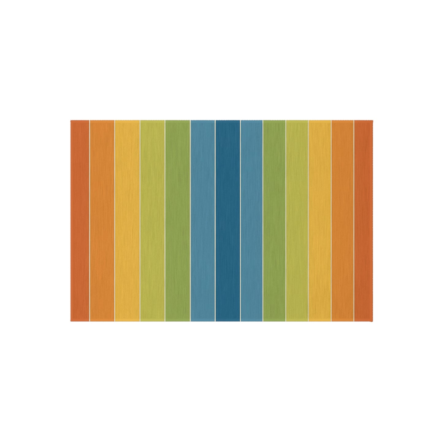 Rainbow Striped Outdoor/Indoor Rug | Colorful Patio Mat