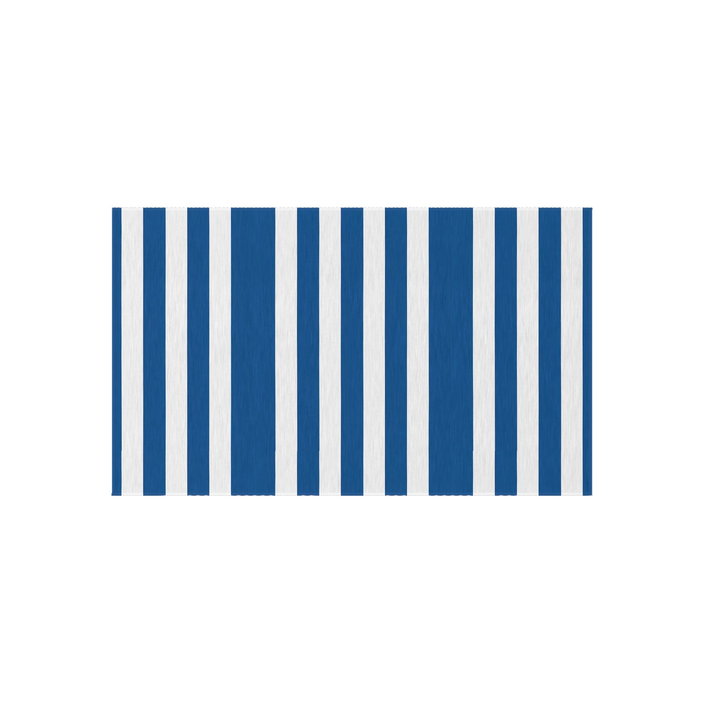 Nautical Blue Stripe Outdoor/Indoor Rug | Reversible Patio Mat