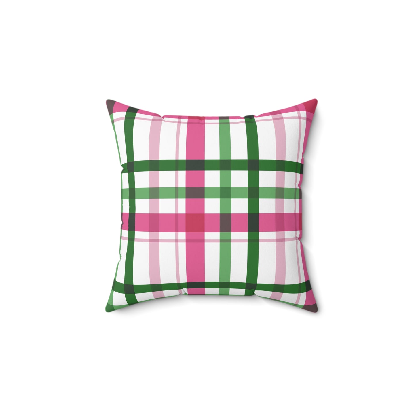 Summer Throw Pillow, Coastal Home Decor, Preppy Home Decor, Plaid Decorative Cushion, Gift for Friends