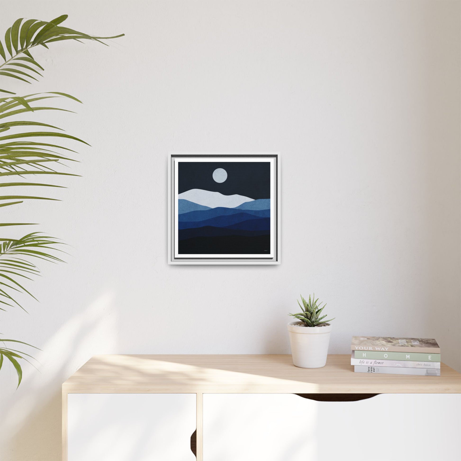 Framed Canvas Art, Serene Mountain Landscape, Modern Home Decor, Nature Wall Art, Gift for Nature Lovers, Interior Design - LOLA VEGAS ART
