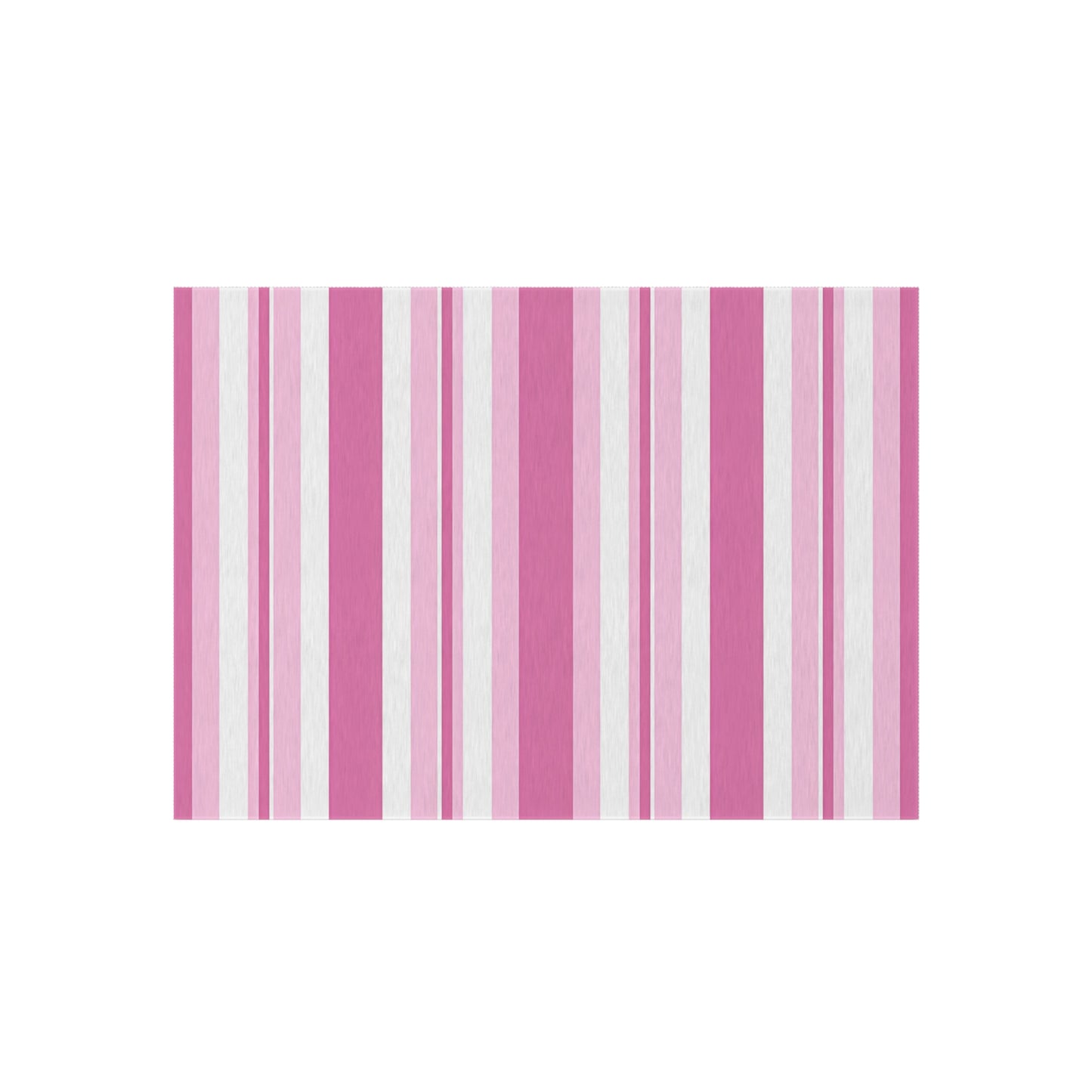 Pink Stripe Outdoor/Indoor Rug | Patio Mat, Waterproof Porch Rug