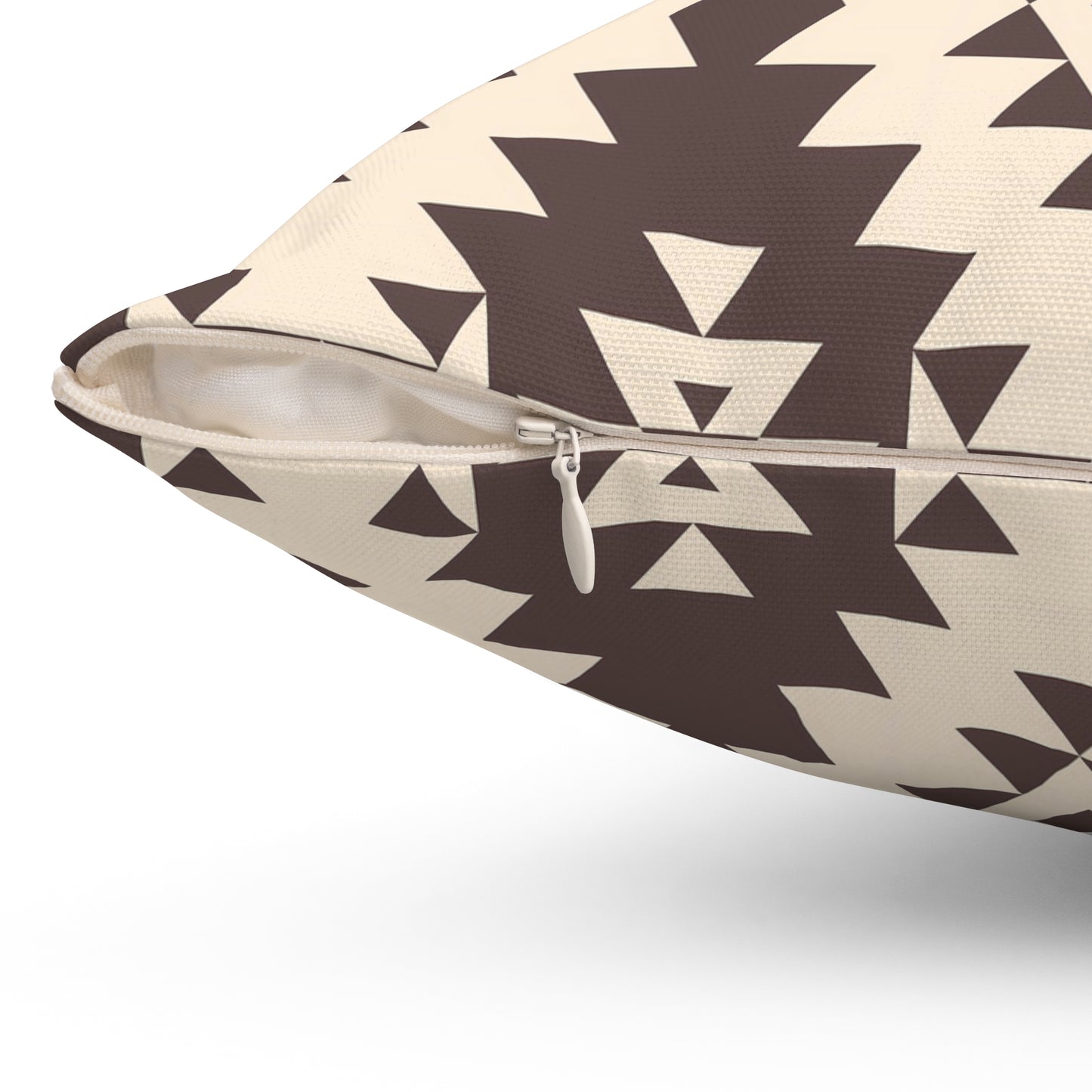 Bohemian Brown Patterned Pillow, Unique Home Decor, Cozy Throw Pillow, Boho Chic Cushion, Tribal Design Accent Cushion, Southwestern Decor