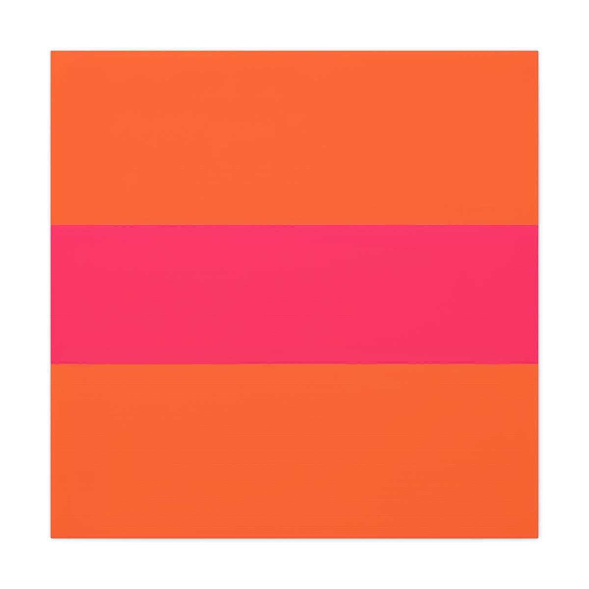 Copy of Bold Pink Stripe Orange Canvas Wall Art