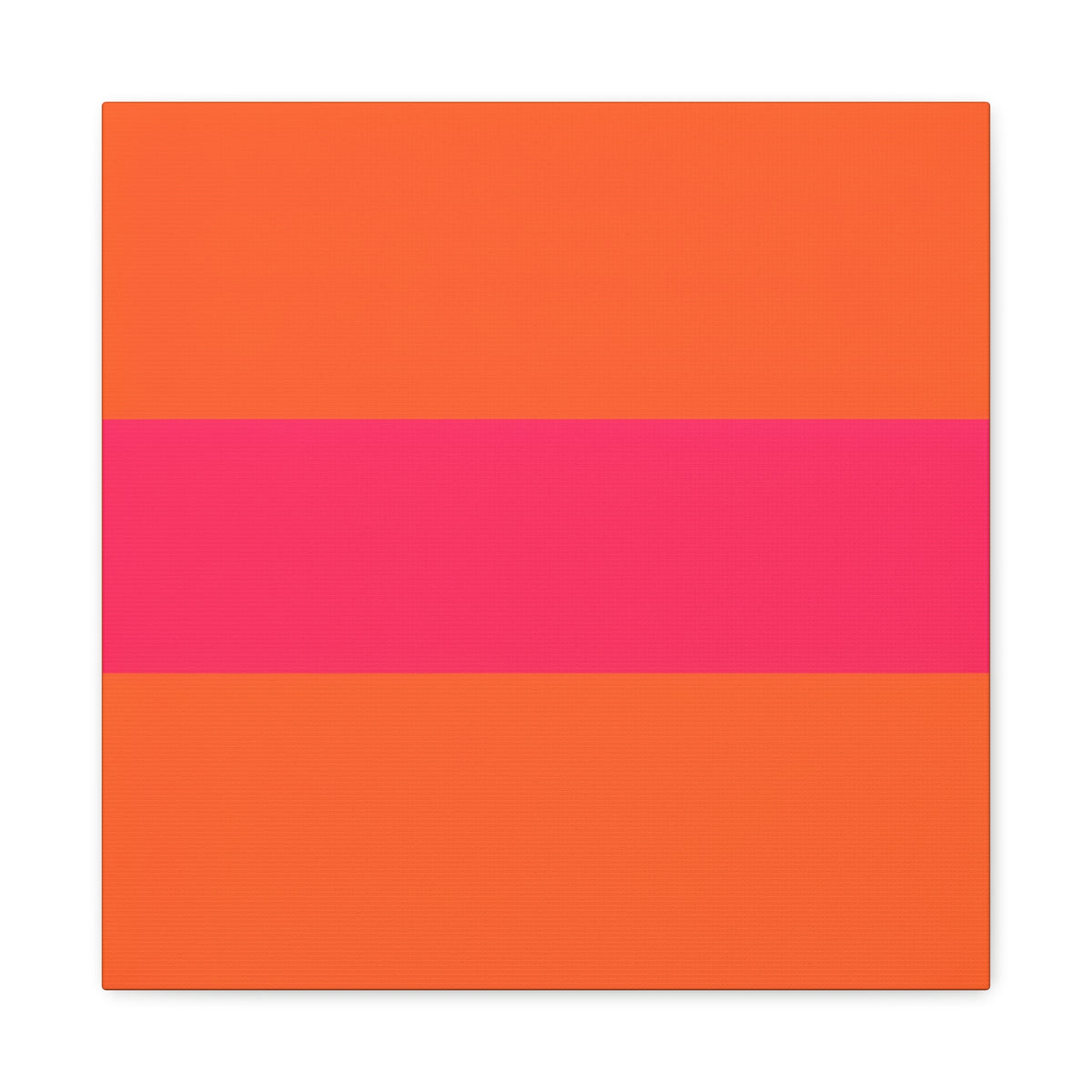 Copy of Bold Pink Stripe Orange Canvas Wall Art