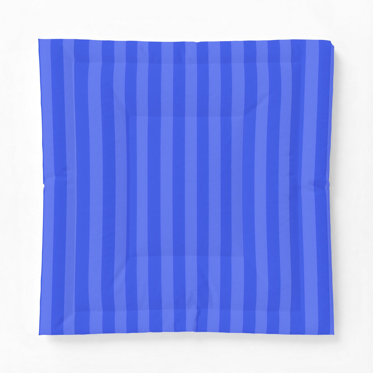 Blue Striped Cotton Comforter | Light Blue & Royal Vertical Stripe