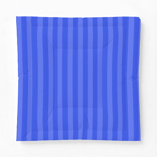 Blue Striped Cotton Comforter | Light Blue & Royal Vertical Stripe