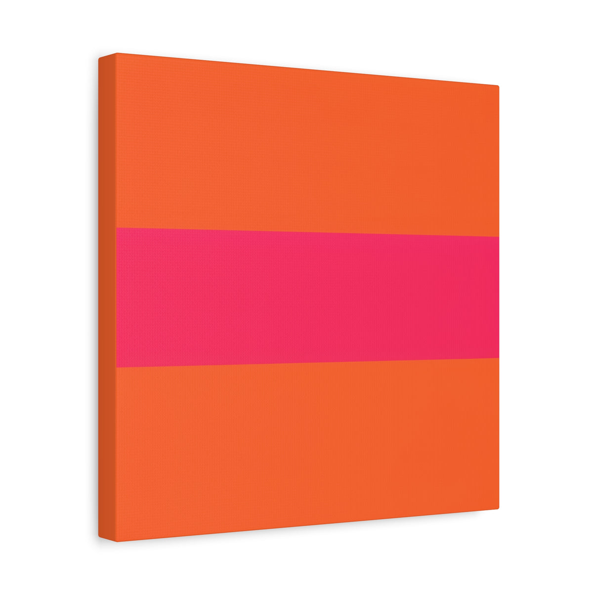 Copy of Bold Pink Stripe Orange Canvas Wall Art