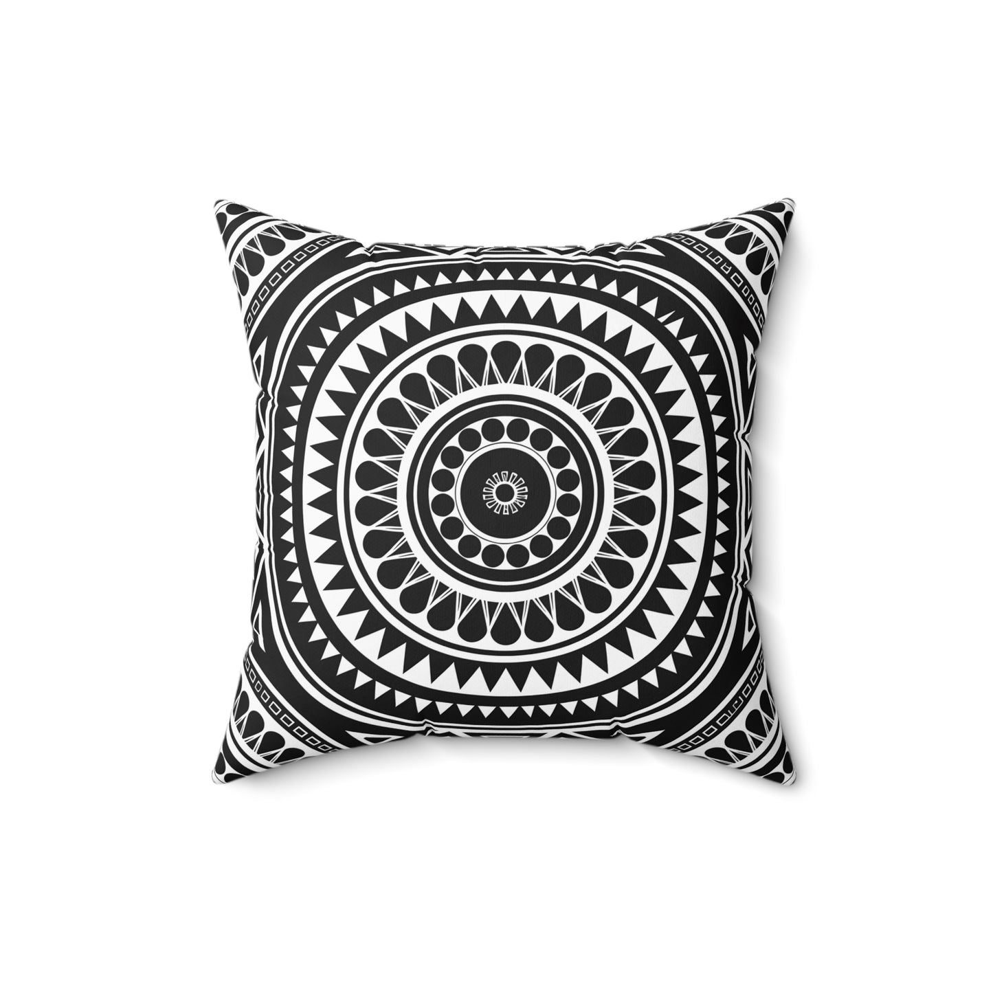 Bohemian Mandala Pillow | Modern Home Decor, Throw Pillow, Gift for Her, Cozy Living Room, Black and White Cushion - LOLA VEGAS ART