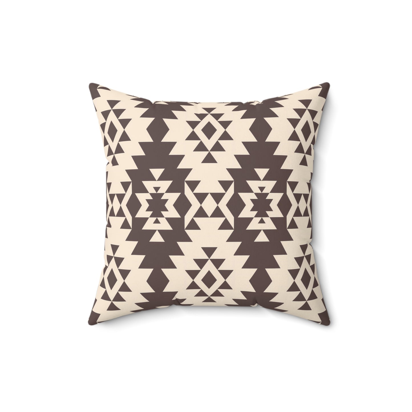 Bohemian Brown Patterned Pillow, Unique Home Decor, Cozy Throw Pillow, Boho Chic Cushion, Tribal Design Accent Cushion, Southwestern Decor