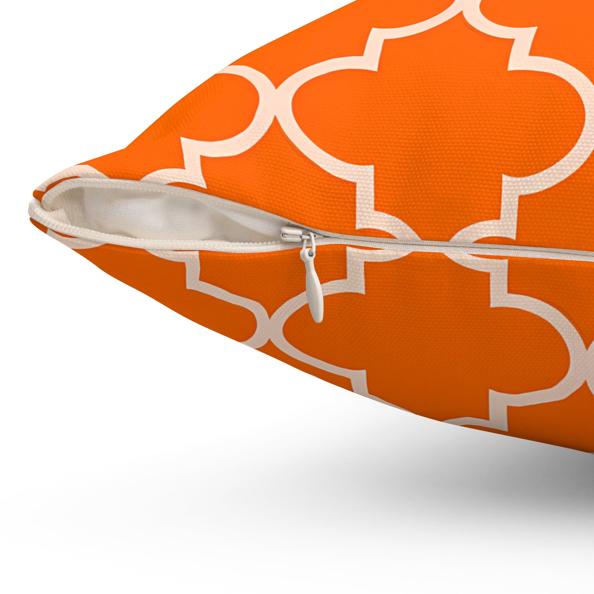 Geometric Orange Throw Pillow, Stylish Decorative Cushion for Living Room, Modern Home Decor, Perfect Gift for Any Occasion, Boho Vibes, - LOLA VEGAS ART
