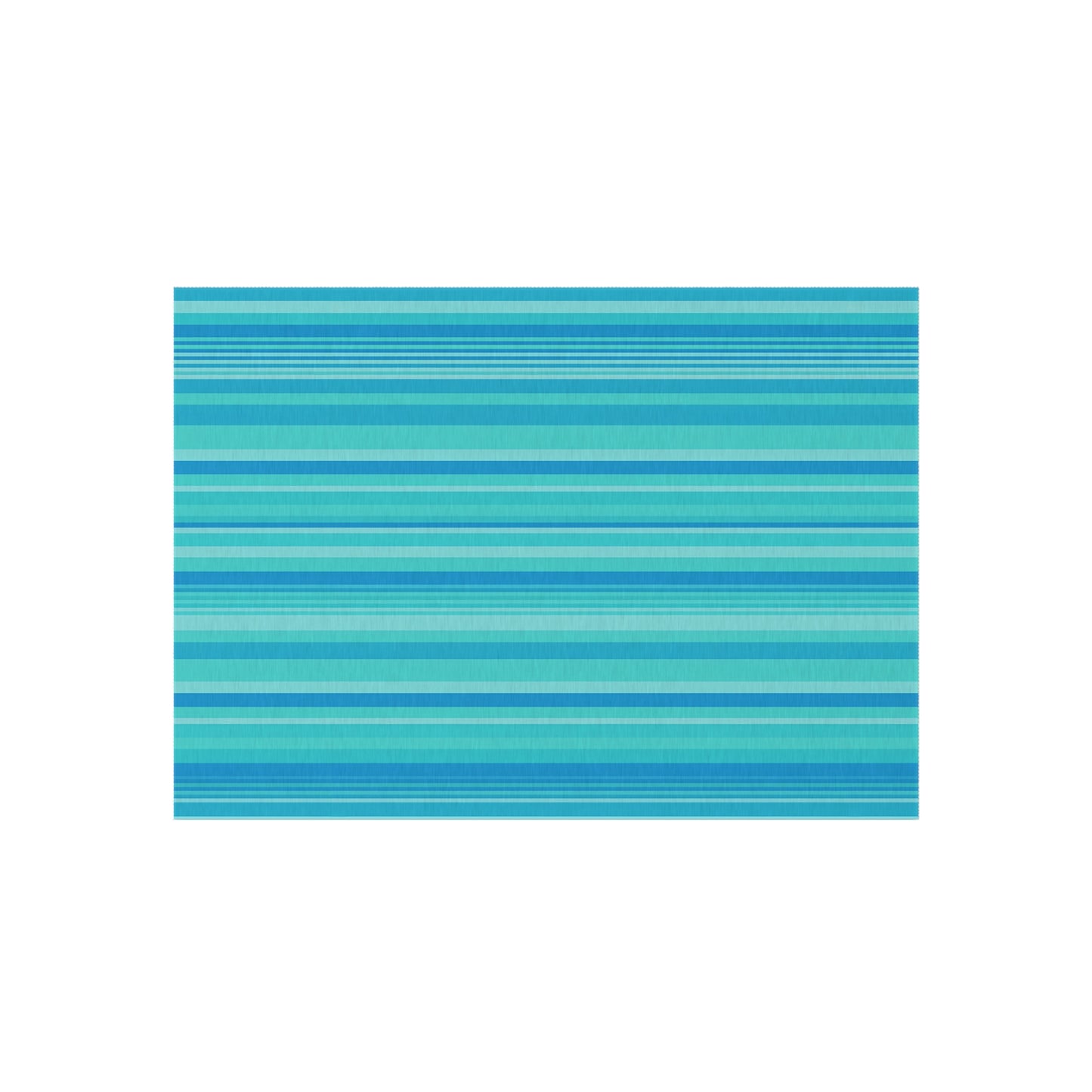 Blue Striped Beach Stripe Outdoor Rug | Patio Mat