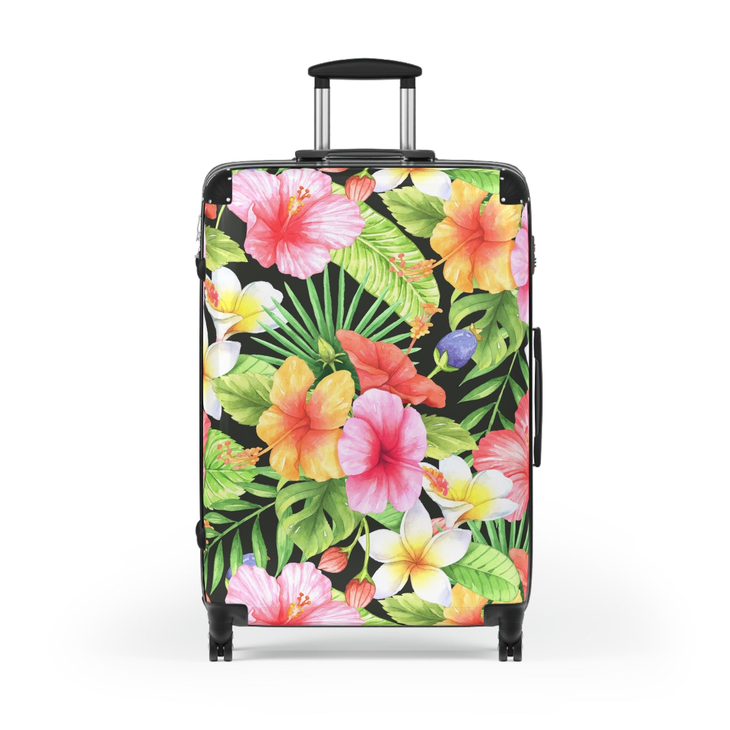 Tropical Hibiscus Floral Suitcase | Luggage Travel Accessory