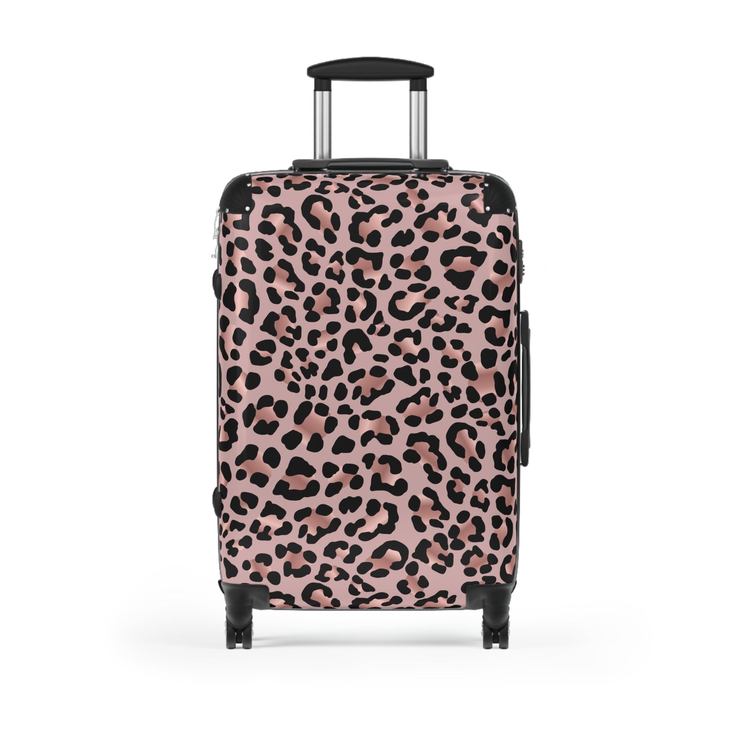 Suitcase, Luggage, Travel Bag, Suitcase for Women, Leopard Print Suitcase, Pink and Black Luggage, Glam Traveler Gift, Luxury Suitcase,