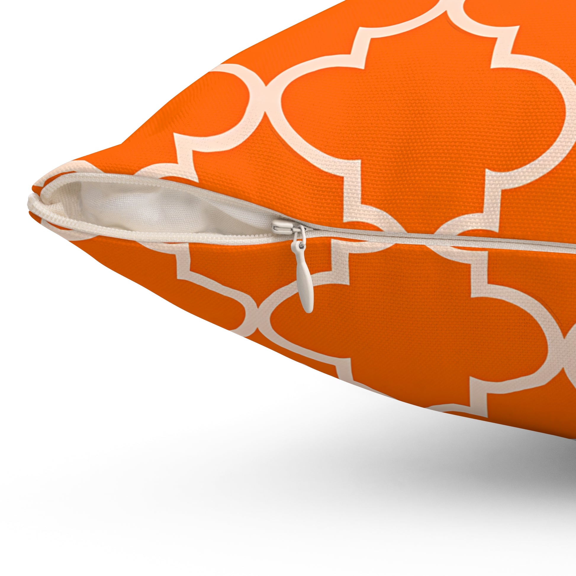 Geometric Orange Throw Pillow, Stylish Decorative Cushion for Living Room, Modern Home Decor, Perfect Gift for Any Occasion, Boho Vibes, - LOLA VEGAS ART
