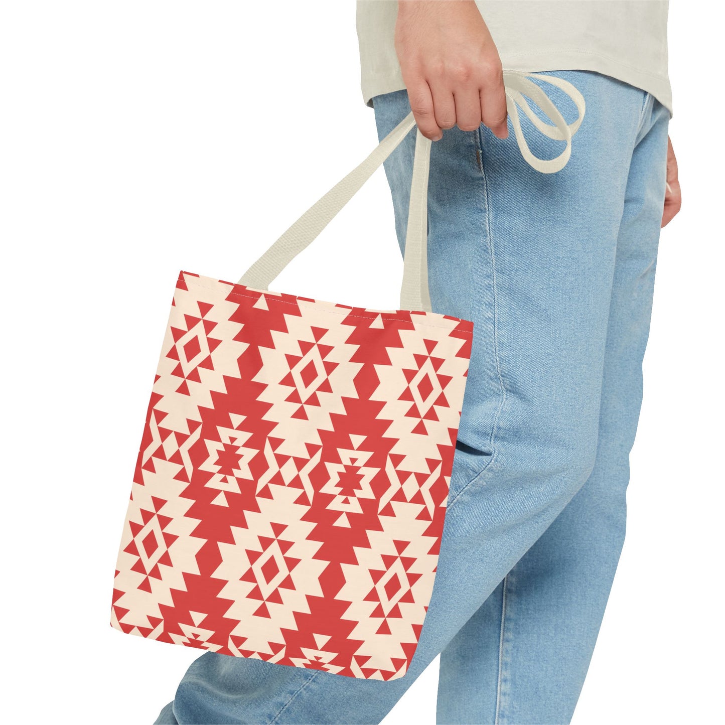 Boho Geometric Tote Bag, Stylish Grocery Bag, Summer Beach Tote, Tribal Design Handbag, Eco-friendly Gift Idea, Cute Carryall