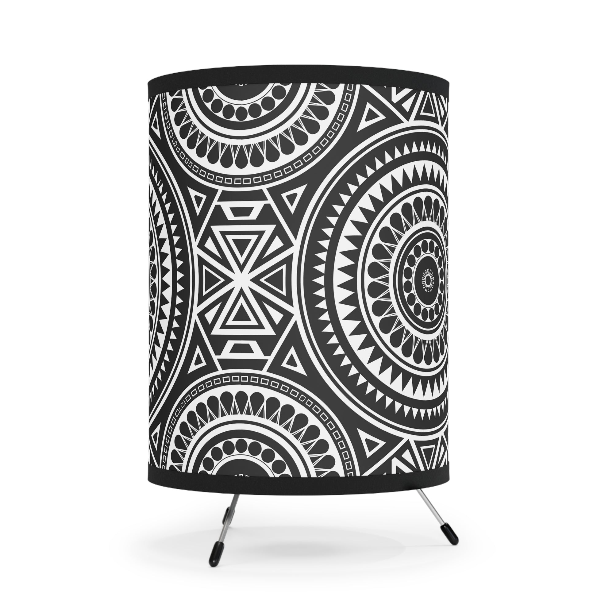 Stylish Geometric Tripod Lamp, Modern Home Decor, Unique Lighting, Bohemian Vibes, Ambient Table Lamp, Gift for Housewarming, Inspired [...] - LOLA VEGAS ART