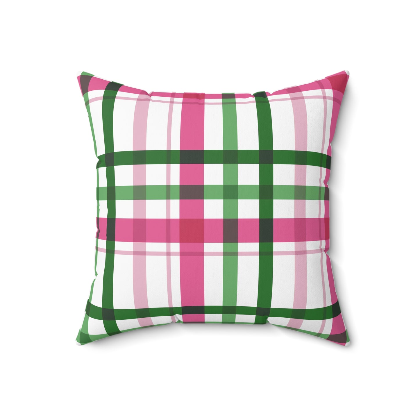 Summer Throw Pillow, Coastal Home Decor, Preppy Home Decor, Plaid Decorative Cushion, Gift for Friends