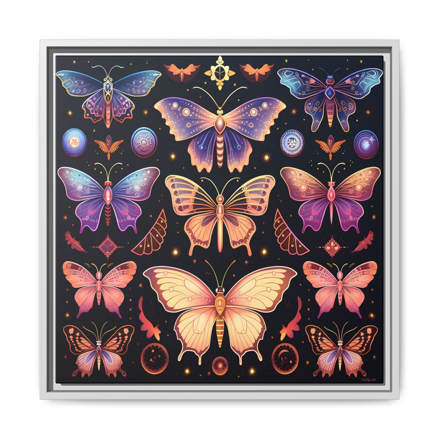 Colorful Butterfly Art Print, Framed Wall Decor, Butterfly Lover Gift, Nature Wall Art, Feminine Home Decor, Unique Birthday Gift - LOLA VEGAS ART
