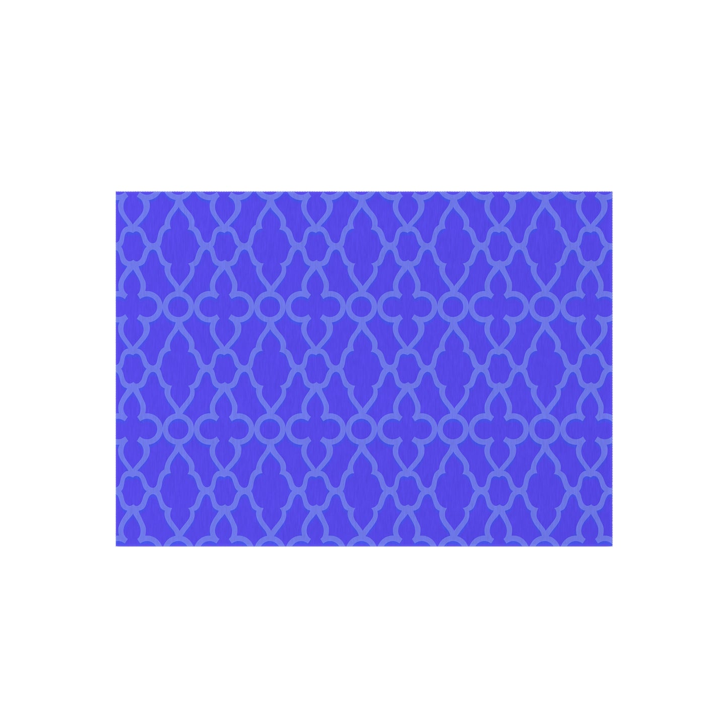 Purple Trellis Pattern Outdoor/Indoor Rug | Geometric Patio Mat