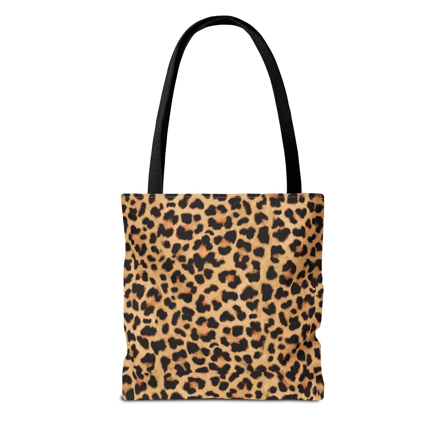 Leopard Print Tote Bag - Trendy and Chic Handbag in Three Sizes, Animal Print Shoulder Bag, Stylish Carryall, Black Handle Purse,