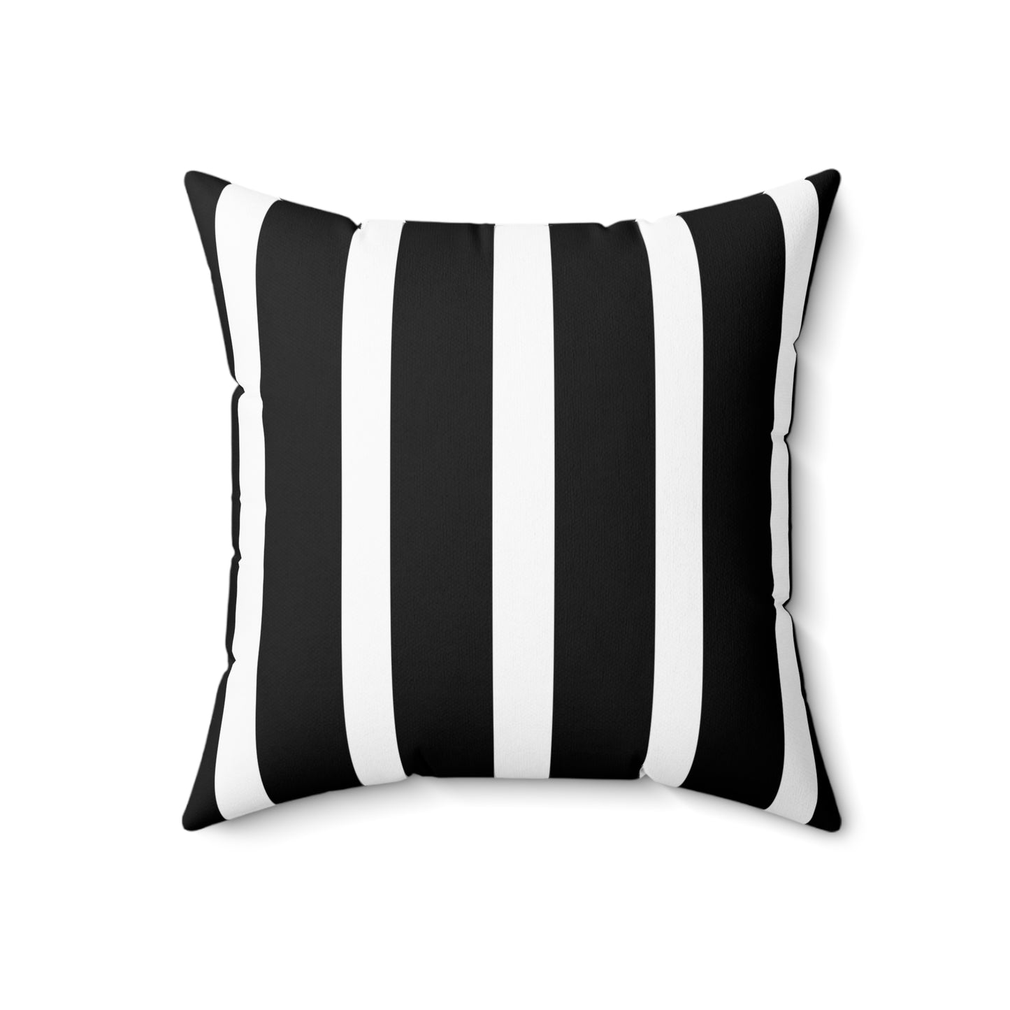 Hollywood Regency Spun Polyester Square Pillow - Black and White Striped Classy Decor, Elegant Cushion Cover, Modern Home Accent, Stylish