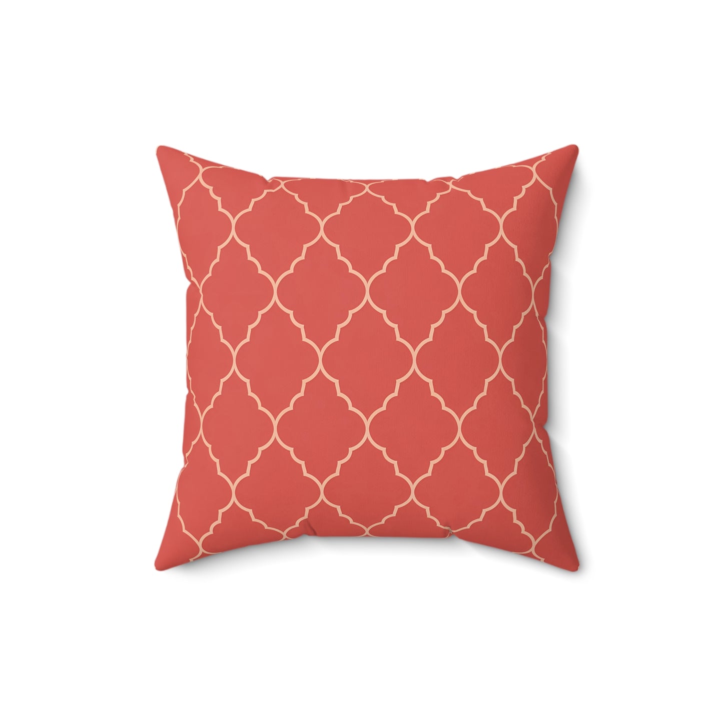 Boho Chic Spun Polyester Square Pillow, Cozy Home Decor, Accent Cushion, Modern Throw Pillow, Gift for Housewarming, Moroccan Quatrefoil - LOLA VEGAS ART