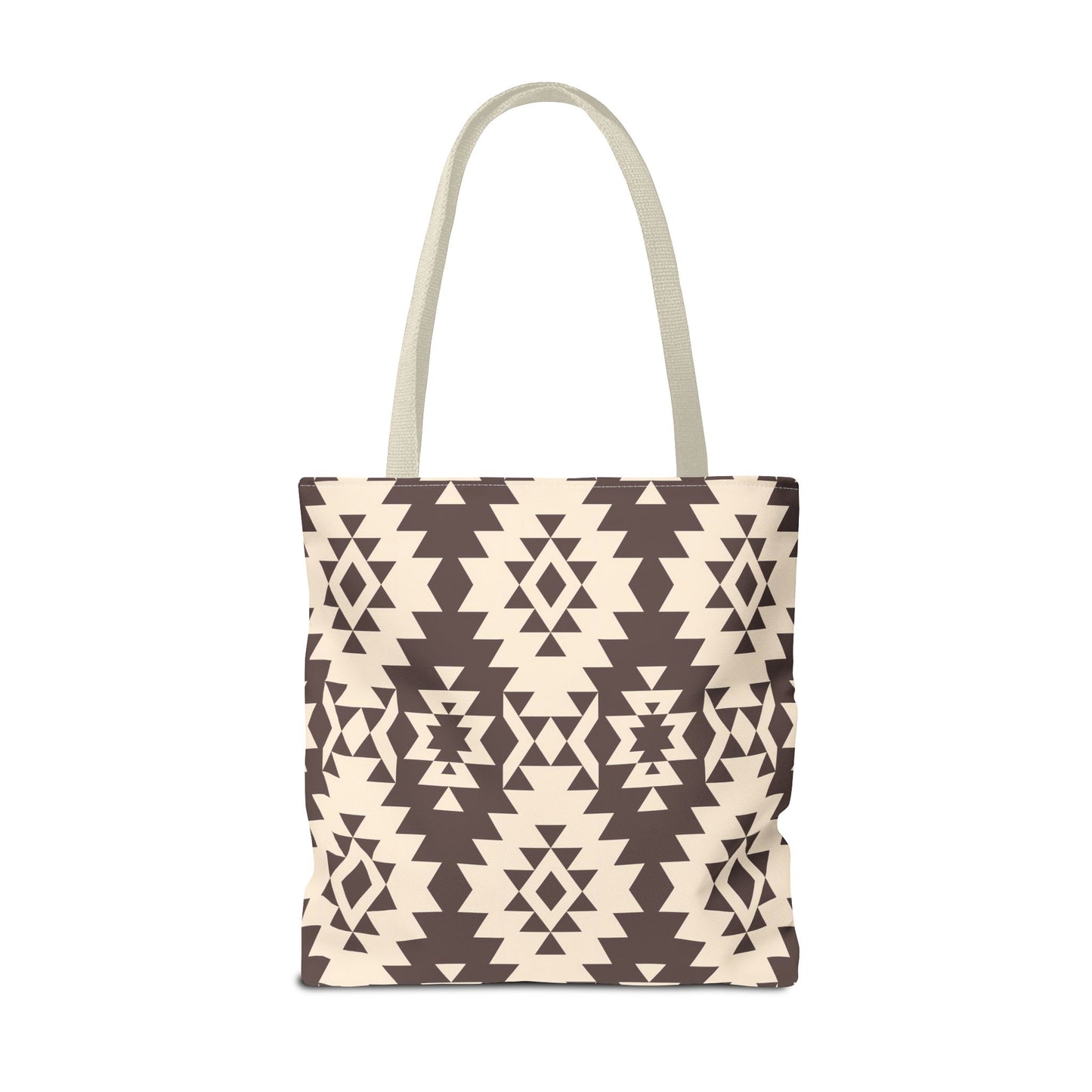 Chic Brown Geometric Tote Bag, Ethnic Pattern Bag, Eco-Friendly Shopping Bag, Boho Style Carryall, Trendy Gift , Southwestern Pattern Bag