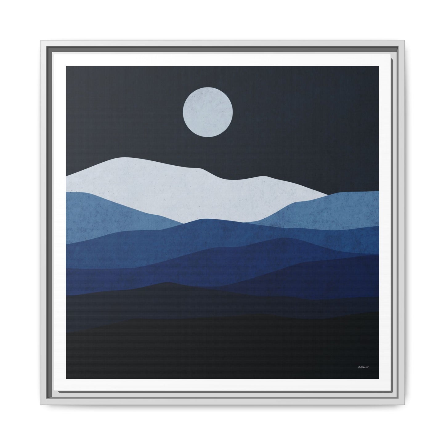 Framed Canvas Art, Serene Mountain Landscape, Modern Home Decor, Nature Wall Art, Gift for Nature Lovers, Interior Design - LOLA VEGAS ART