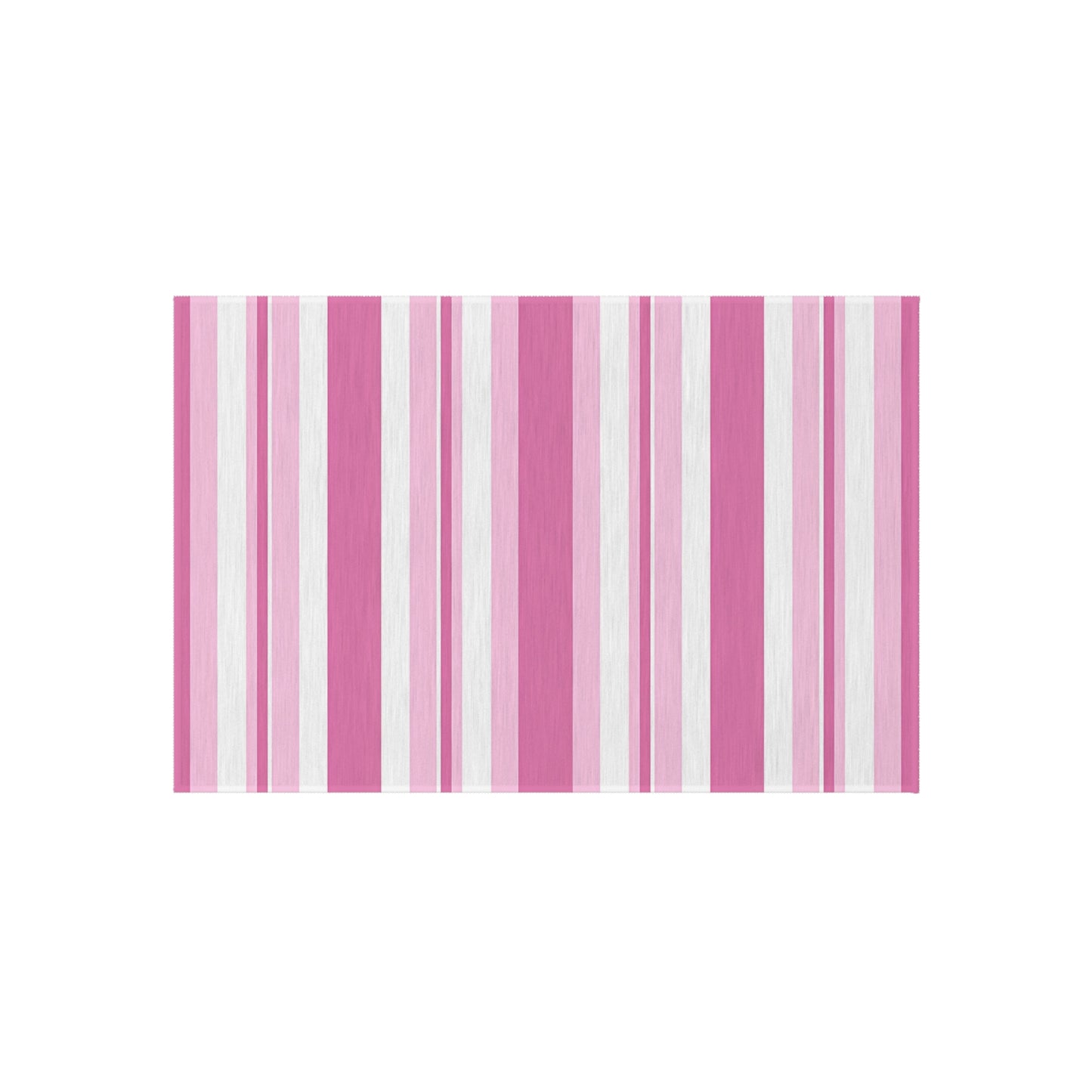 Pink Stripe Outdoor/Indoor Rug | Patio Mat, Waterproof Porch Rug