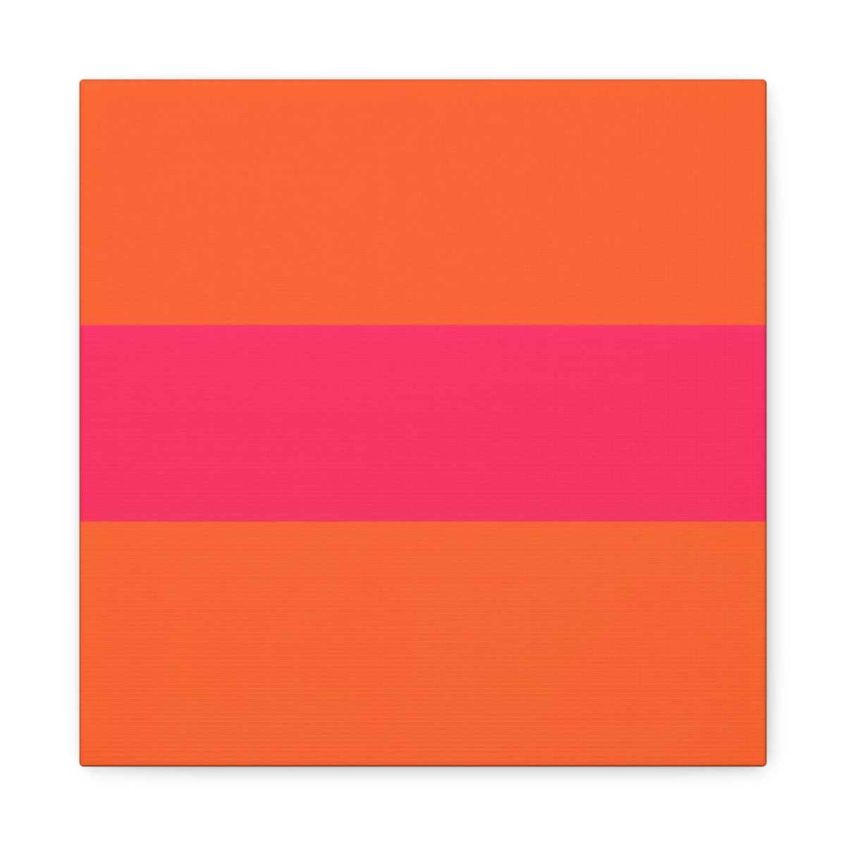 Copy of Bold Pink Stripe Orange Canvas Wall Art