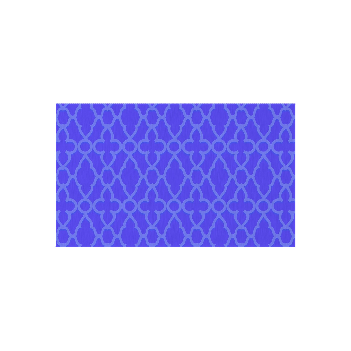 Purple Trellis Pattern Outdoor/Indoor Rug | Geometric Patio Mat