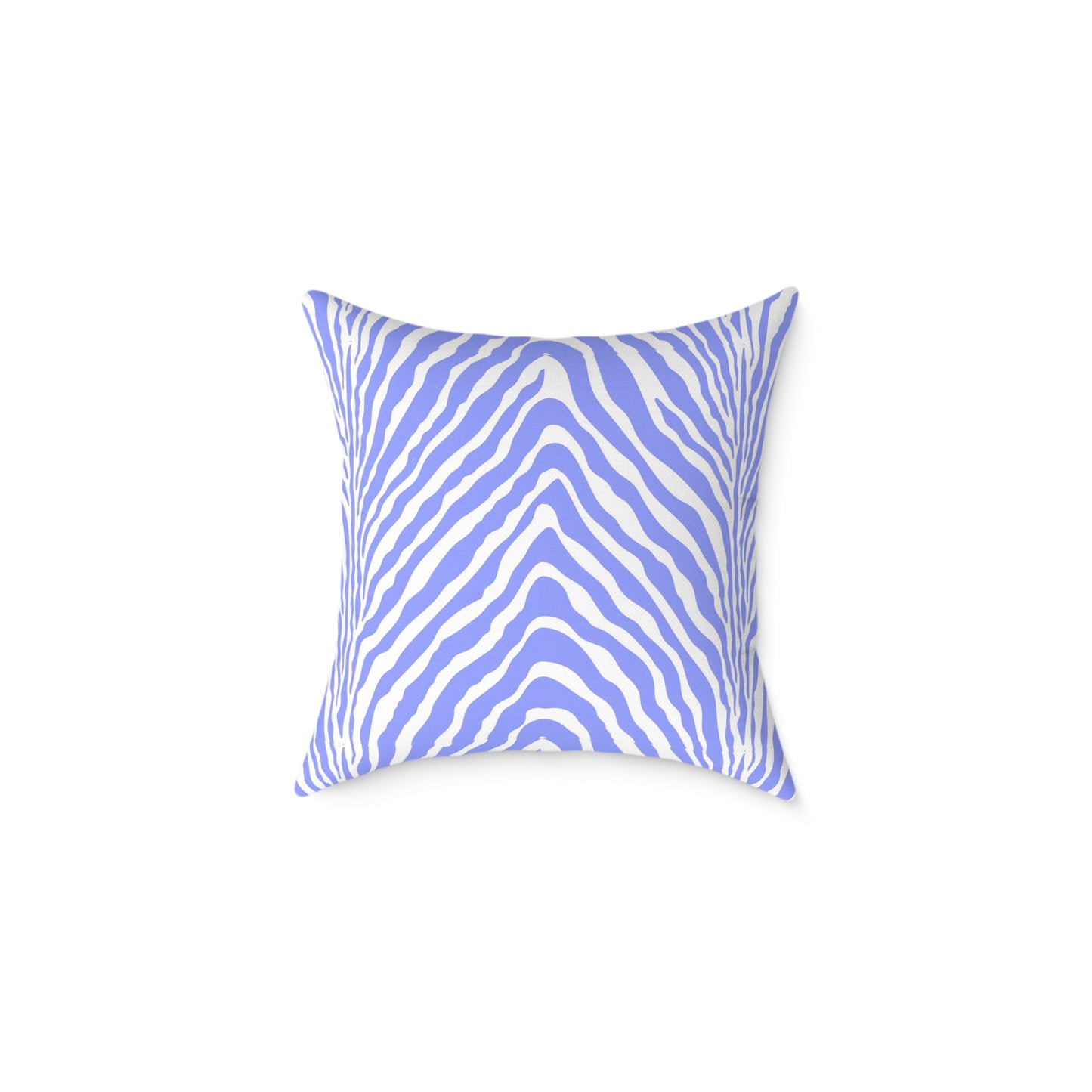 Lavender Zebra Stripe Square Pillow | Animal Print Cushion