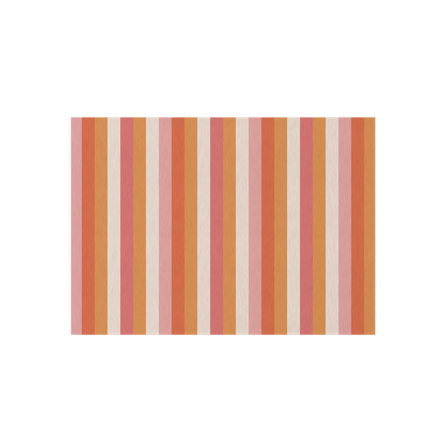 Sunset Stripe Outdoor Rug | Striped Patio Rug, Orange Pink Creme