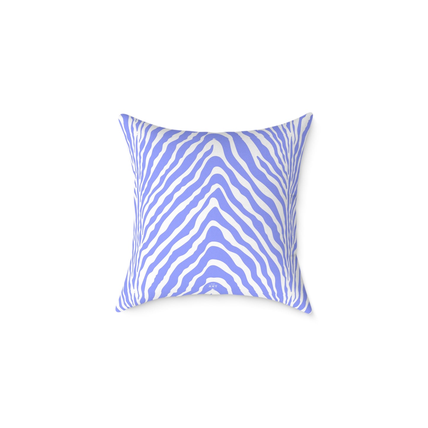 Lavender Zebra Stripe Square Pillow | Animal Print Cushion