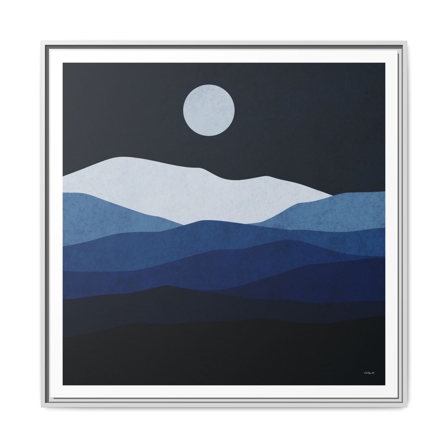 Framed Canvas Art, Serene Mountain Landscape, Modern Home Decor, Nature Wall Art, Gift for Nature Lovers, Interior Design - LOLA VEGAS ART